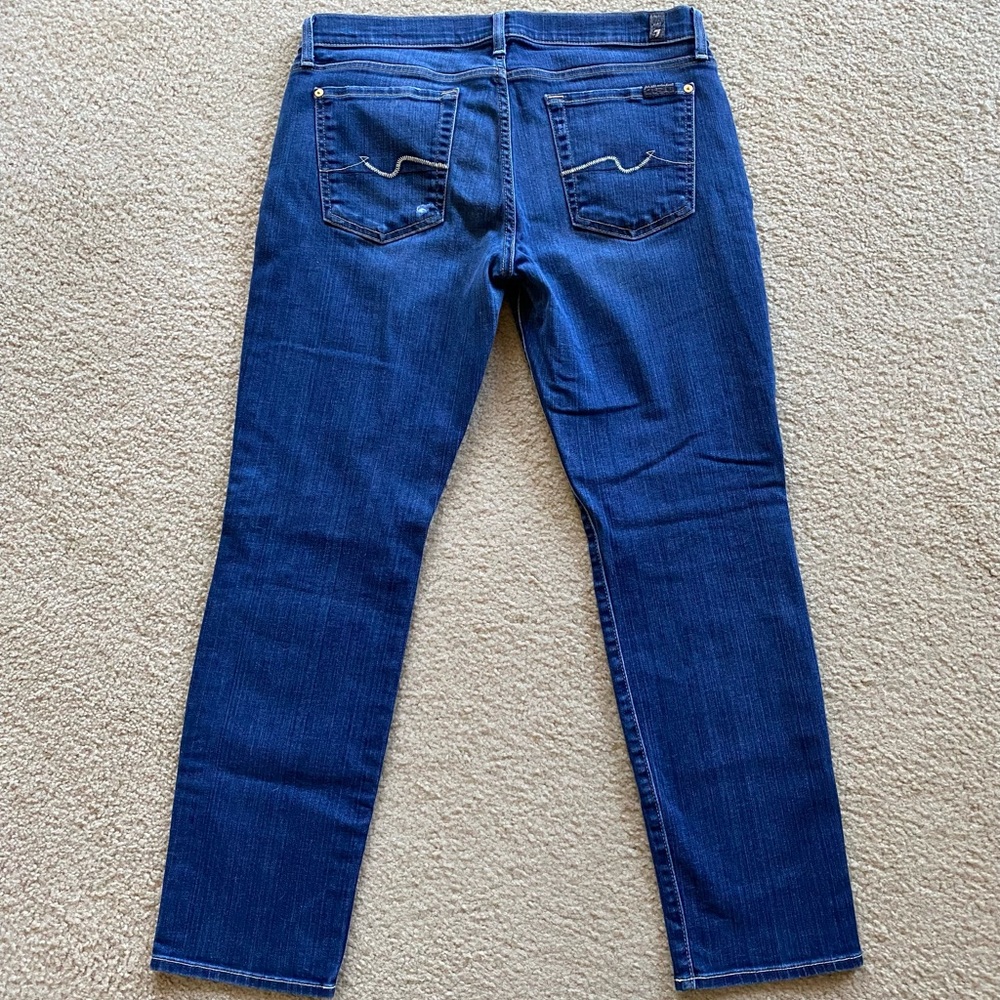 7 For All Mankind Josephine Skinny Boyfriend Jeans - Picture 3 of 7